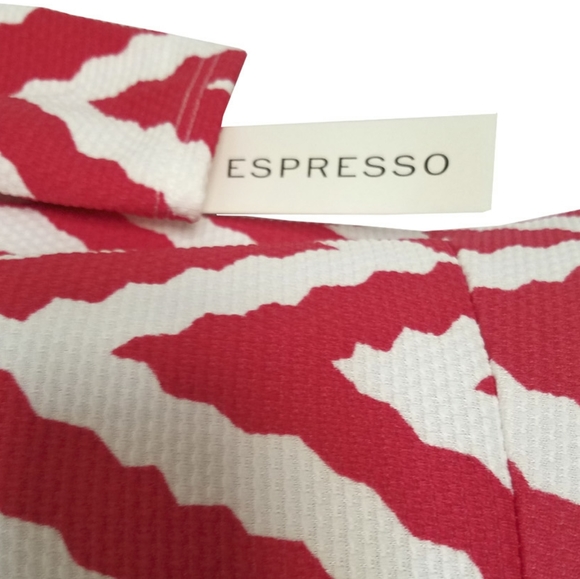 Espresso Chevron Cold-Shoulder Dress - Picture 2 of 2